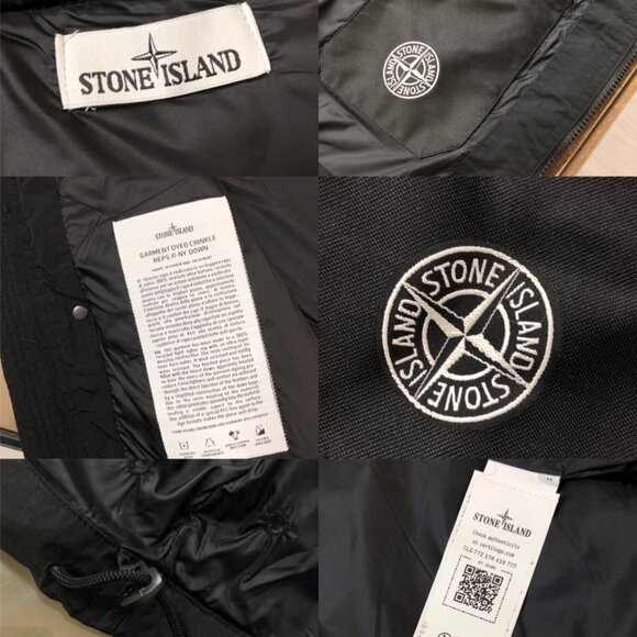 Stone Island Stand - Collar Down Vest (Black) - Picture 4 of 7
